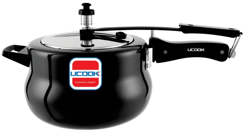 Pressure Cooker - UCOOK Platinum Big Belly Duo HA IC Handi with SS Lid 5 Ltr 
