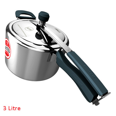 Pressure Cooker- United Platinum  CIBO X1 IL Aluminium body with SS Lid - Silicone Handles 3 Ltr.