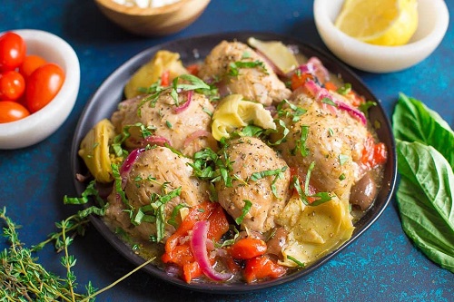Recipe of Pressure-Cooker Chicken with Olives & Artichokes