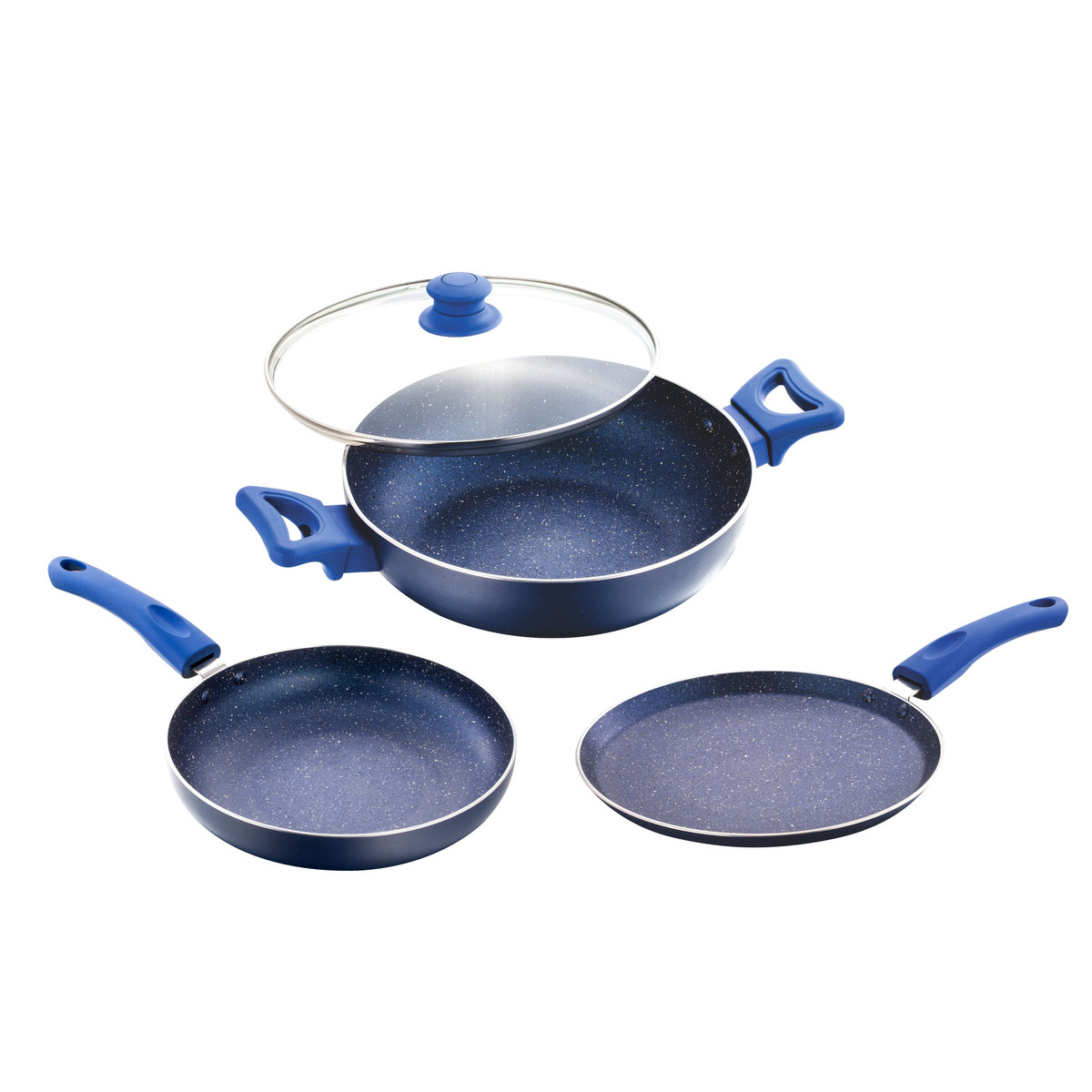 Cookware - UCOOK Platinum NS Speckle Finish 3+1  Set Induction Compatible 